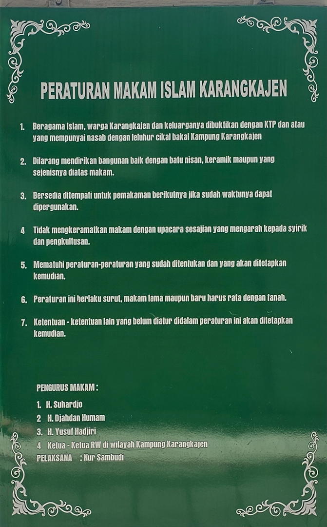 Peraturan Makam Islam Karangkajen Yogyakarta full Peraturan Makam Islam Karangkajen Yogyakarta full